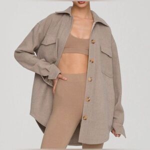 Good American Beige Oversized Shaket Jacket Size L XL